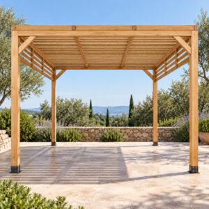 Pérgola maciza 3×3 Luz y Sombra