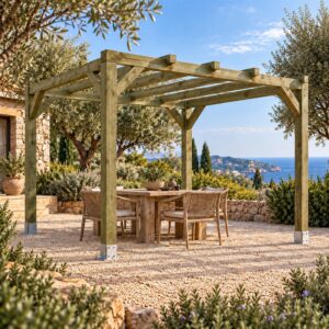 Pérgola de Madera Maciza 4x4